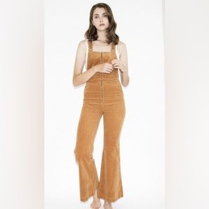 Rollas East Coast Flare Cord Overall/ Carmel